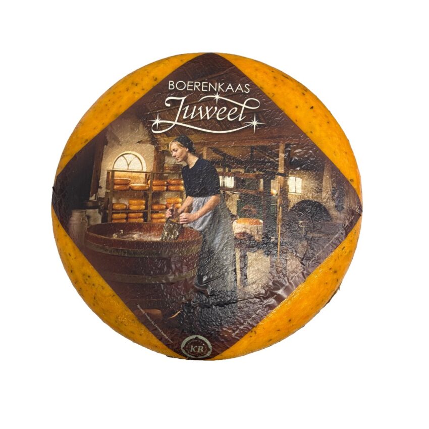 Cașcaval (lapte crud) Arpagică & Usturoi 250g - 11kg