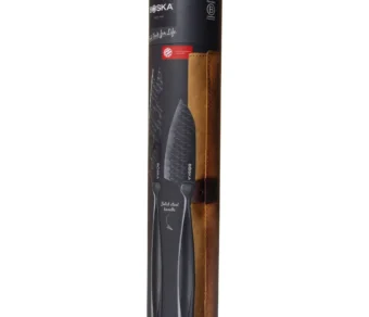 Set cuțite pentru brânză in husă de piele MONACO+NEGRU